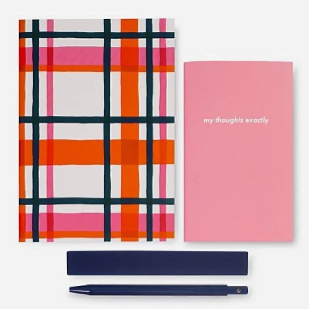 Kate Spade Spring Plaid Jotter Pouch!